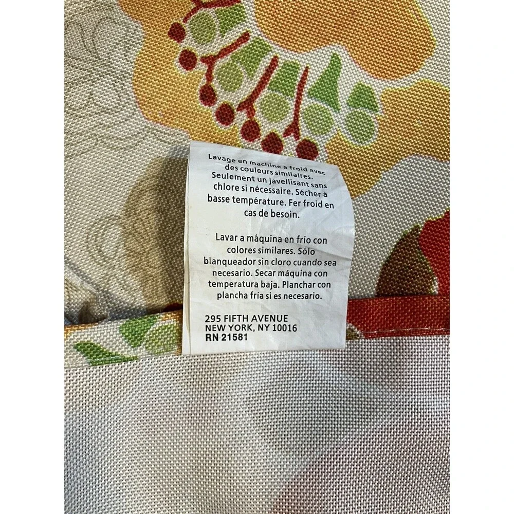 Garden Floral Fabric Tablecloth 60